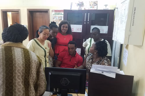Nurses under training at LMU